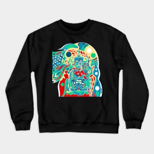 spaceman journey ecopop Crewneck Sweatshirt